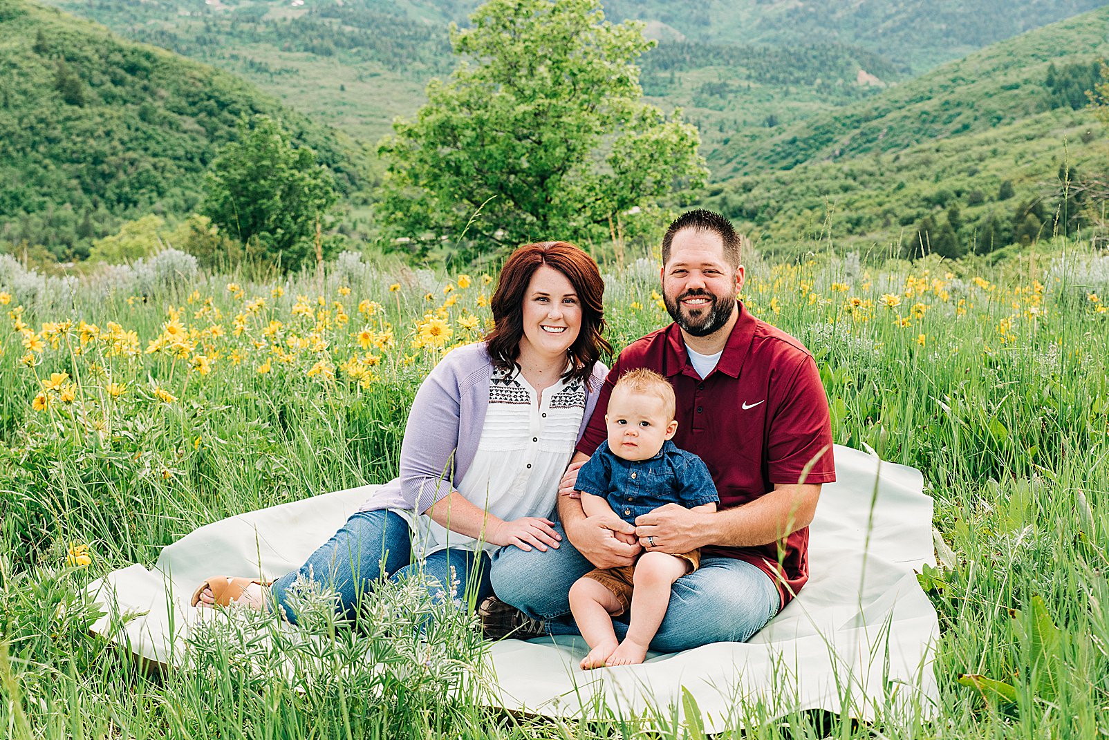 snowbasin wildflowers family session
