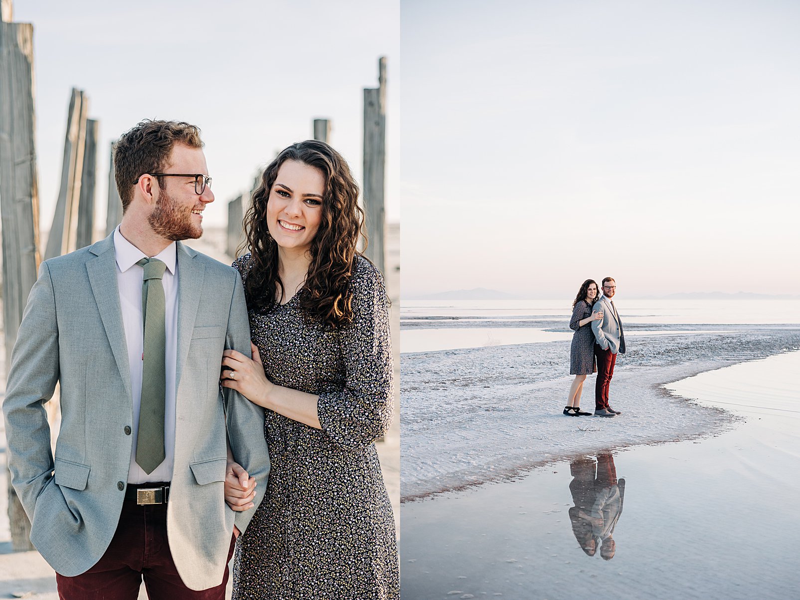 Spiral Jetty Engagement Pictures